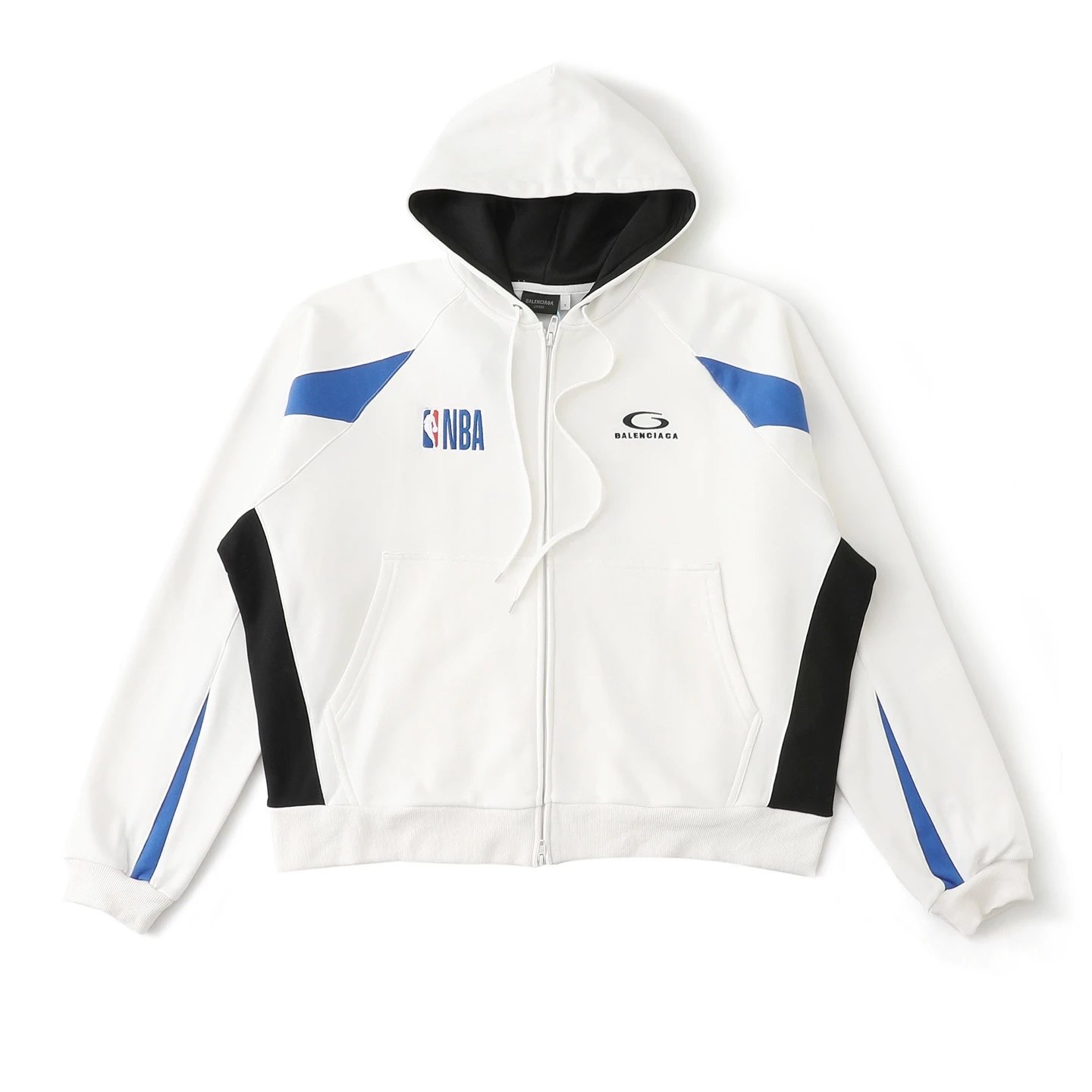 Balenciaga x NBA Zip-Up Hoodie Black / Red - 3