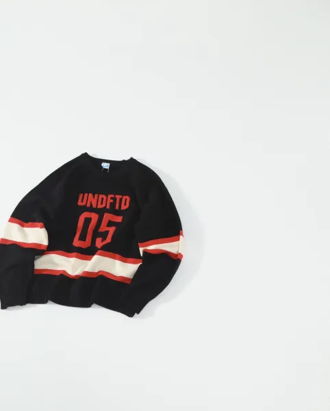 UNDEFEATED 05 Rugby Knit Sweater Beige - 3
