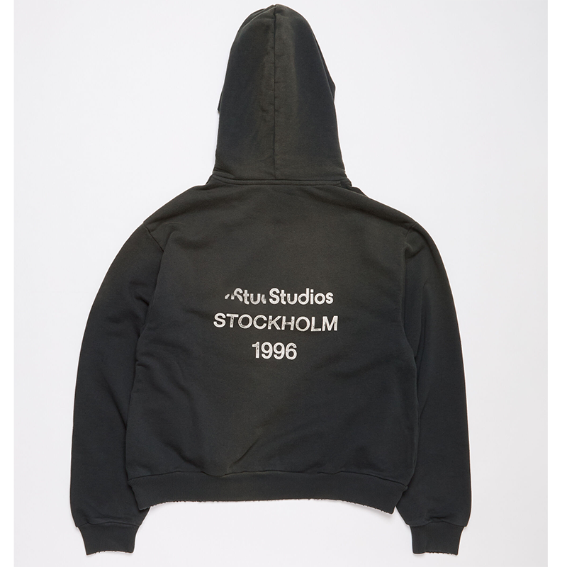 AC Distressed Logo Letter Print Hoodie photo 4