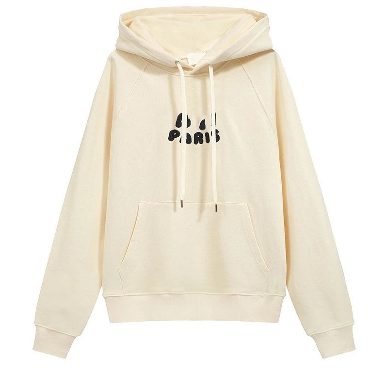 Embroidered Hooded Sweatshirt