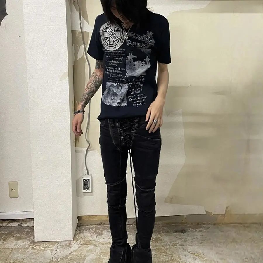 Ifsixwasnine Vision Lace-up Zip-upbooteut Slim-fit Jeans