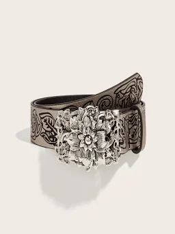 thumbnail for IHF "henna" vintage tribal niche wild millennial bohemian pin buckle niche ins belt belt - INFiniTE HF