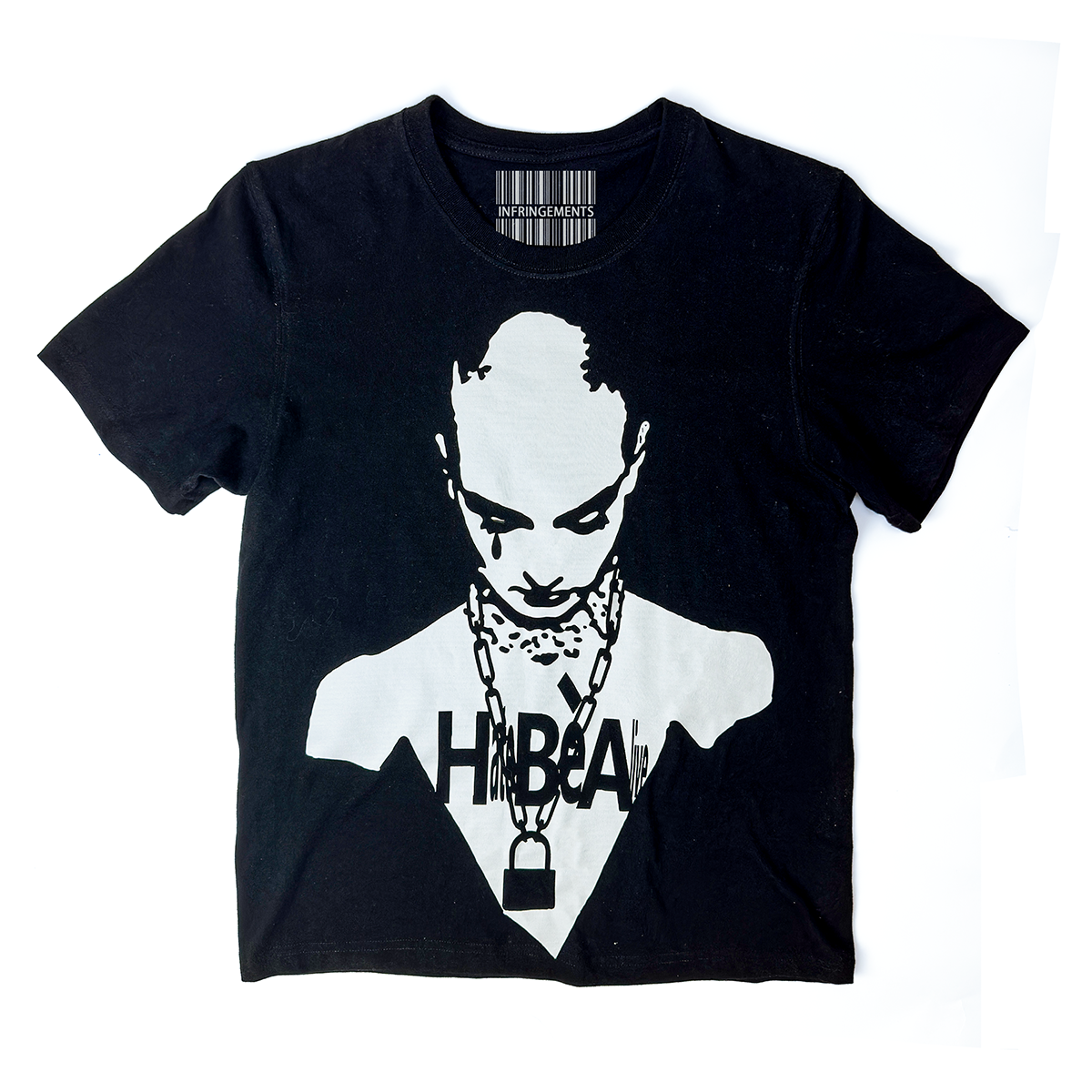 INFRINGEMENTS (Infringement) Tee - Bootleg HBA Shackles Spoof of Niche Original Printed Short Sleeves