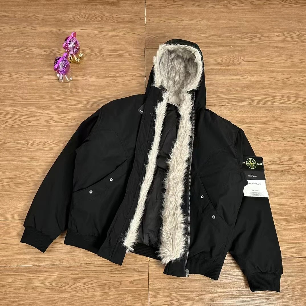 [DX30-12] Winter plus velvet padded hooded cotton-padded jacket