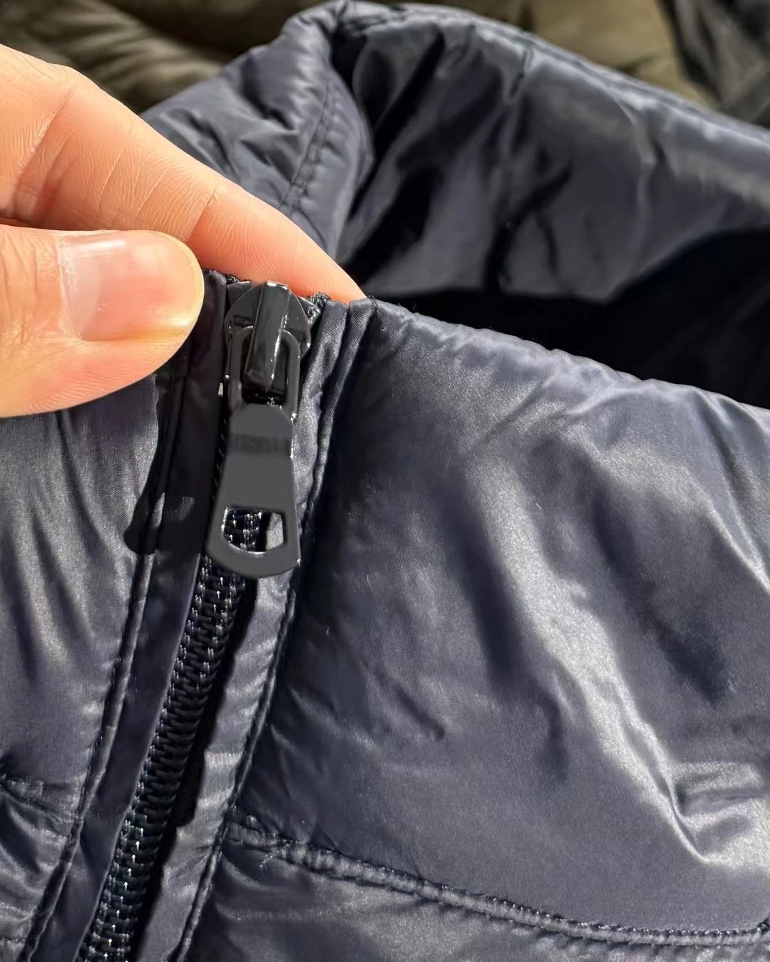 hA. Lightweight Quilted Down Jacket Black - 13