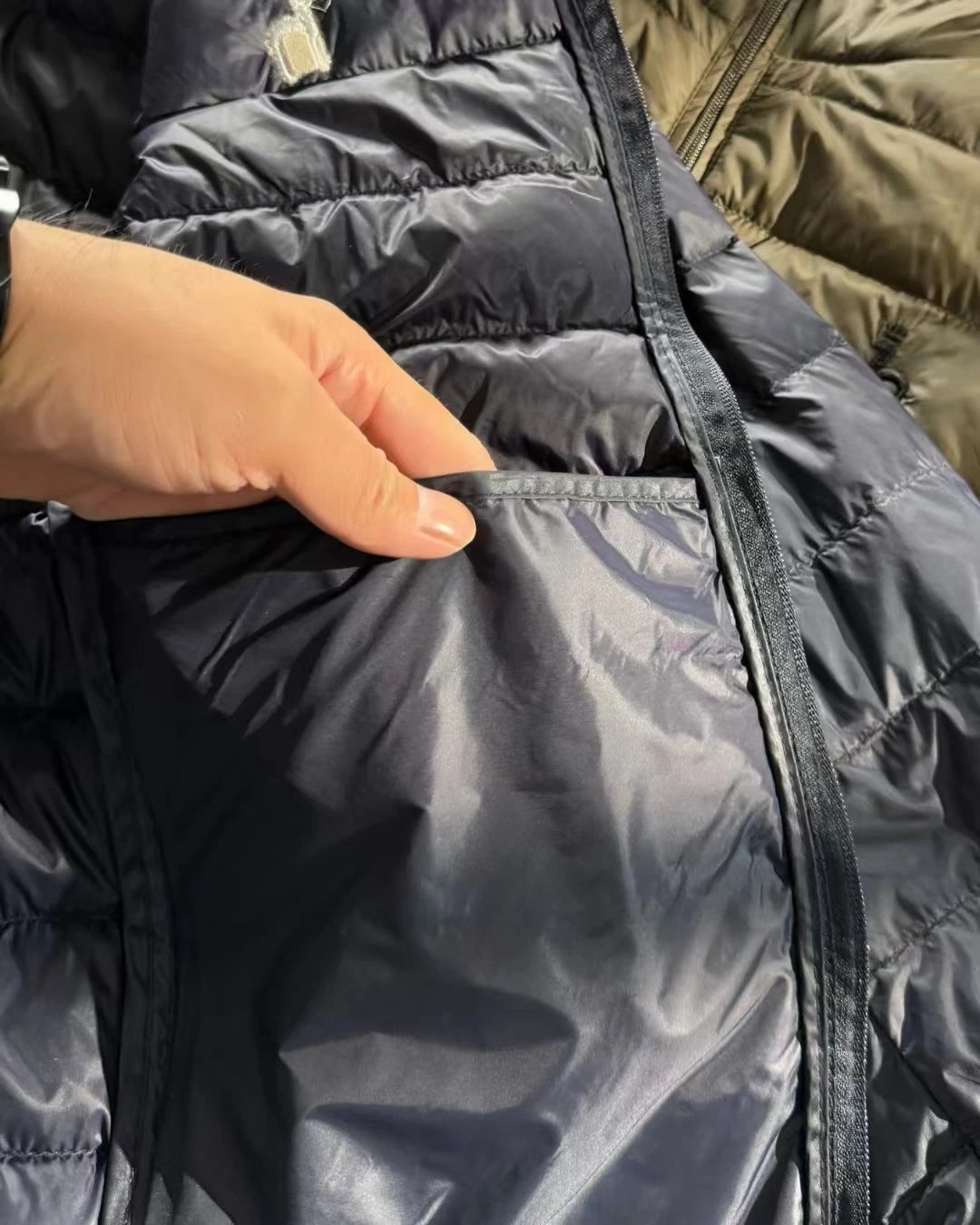 hA. Lightweight Quilted Down Jacket Black - 15