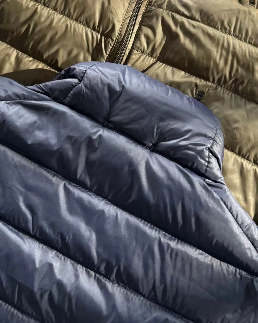 hA. Lightweight Quilted Down Jacket Black - 9