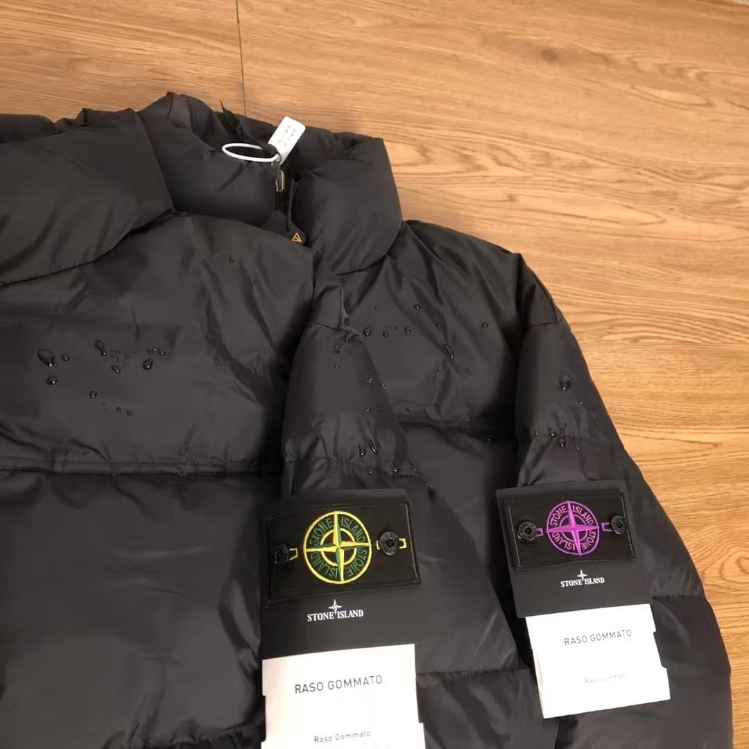 Stone Island Bassi Giubbotto Black Down Jacket - 10