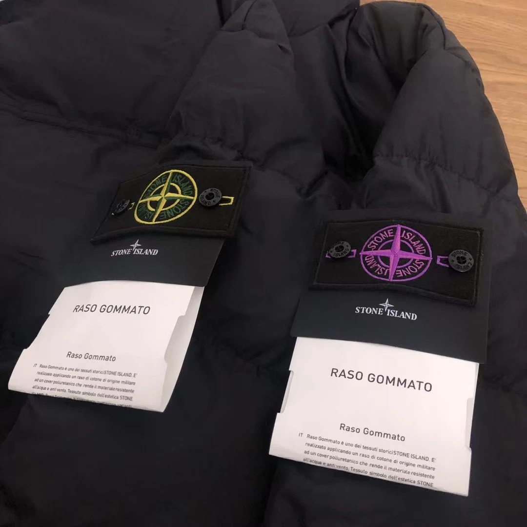 Stone Island Bassi Giubbotto Black Down Jacket - 9
