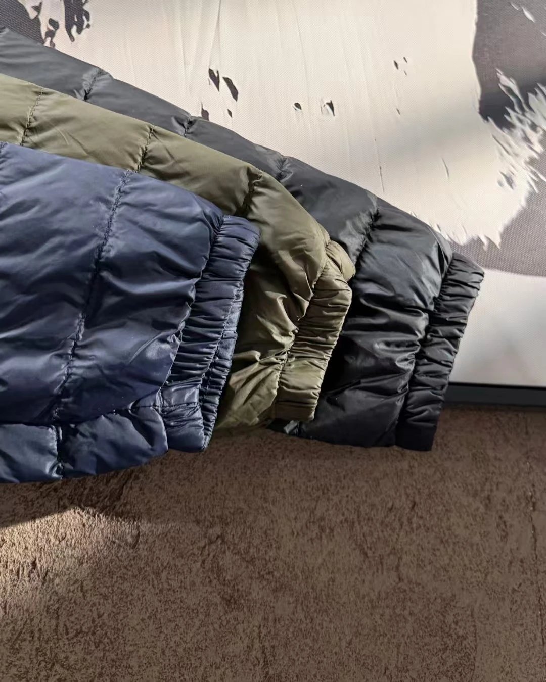 hA. Lightweight Quilted Down Jacket Black - 10