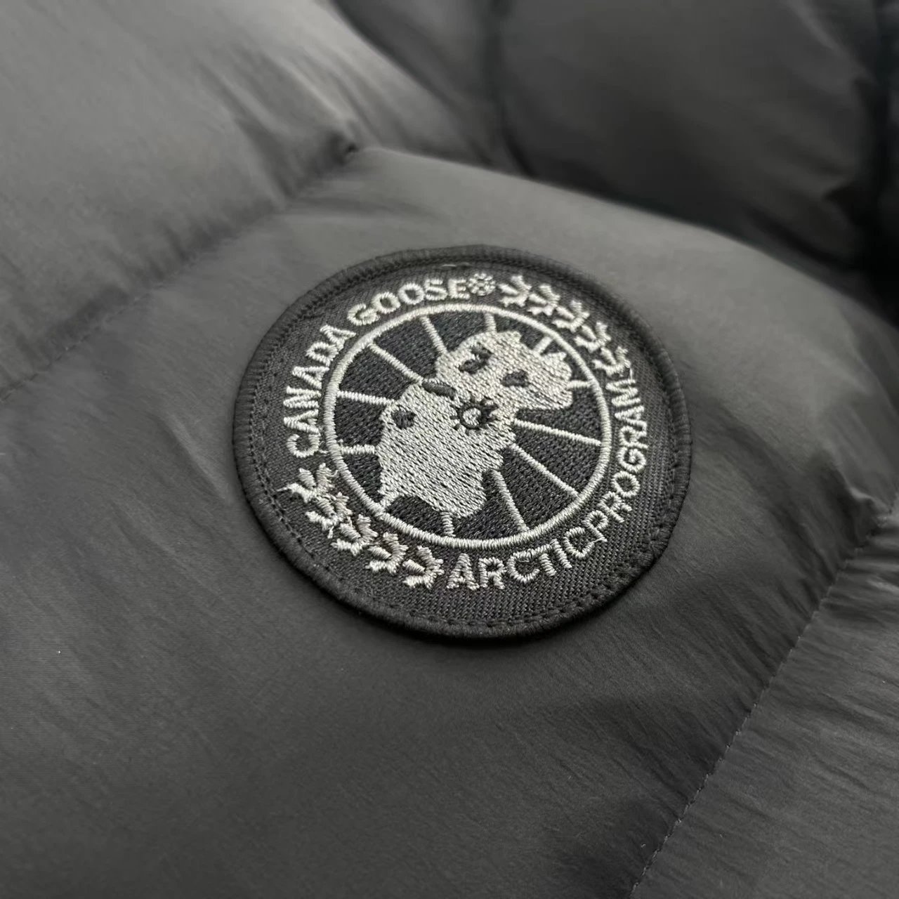 Canada Goose Down Jacket Black Hooded Puffer - 12