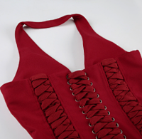 A halter-neck deep-collared vest — seller photo 8