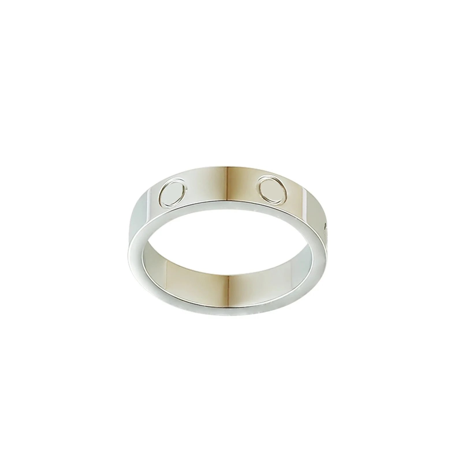 5mm diamond free silver One word curved groove high version