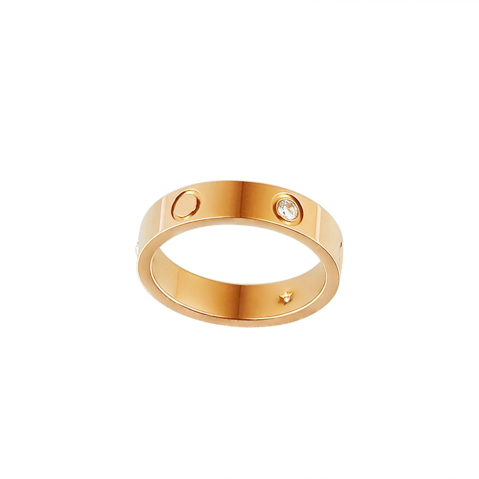 4mm with drilled rose One word curved groove high version