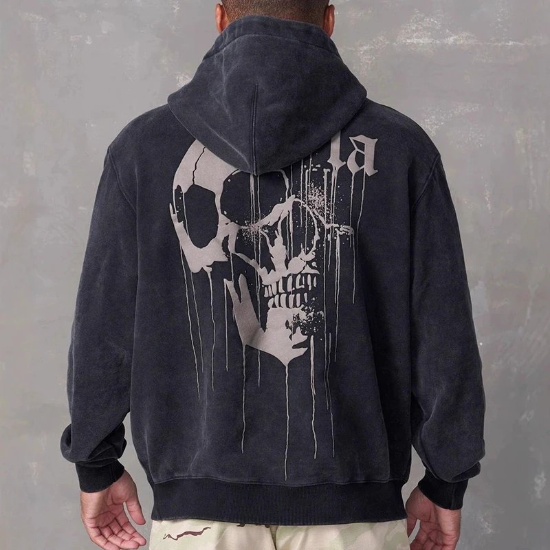 Skeleton Print Hoodie photo 2
