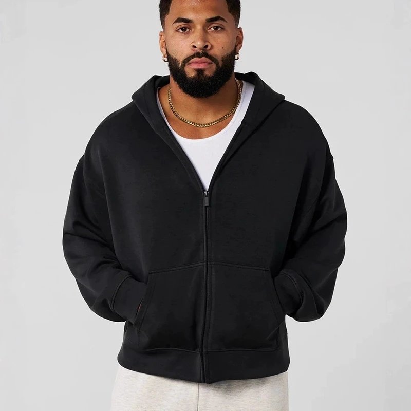 Sports Loose Zip-Up Hoodie photo 4