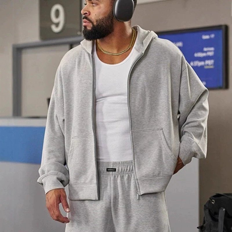 Sports Loose Zip-Up Hoodie photo 2