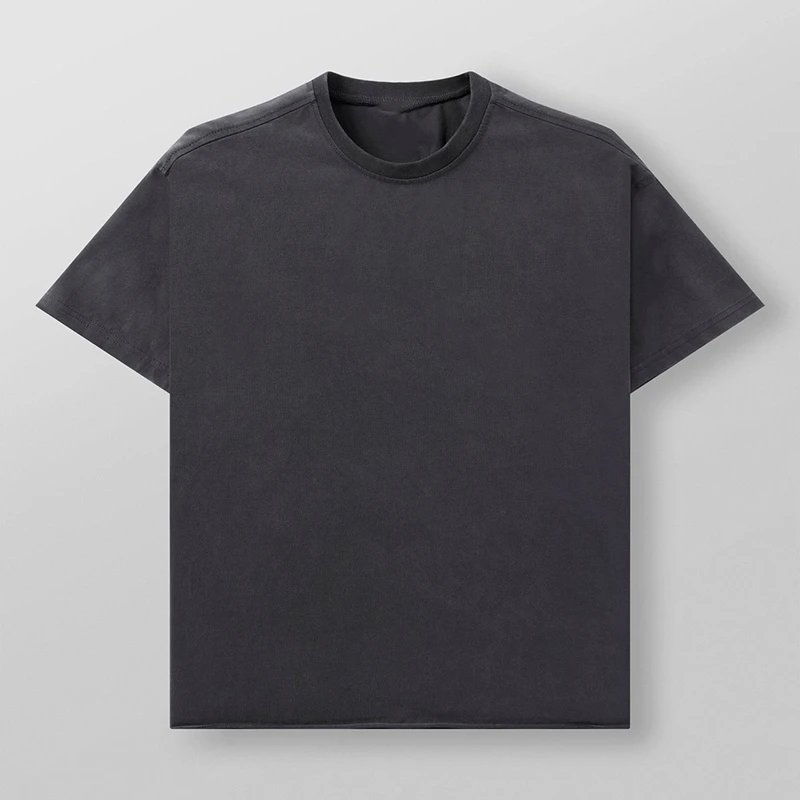 Solid Color Heavyweight Short Sleeve Shirt photo 4