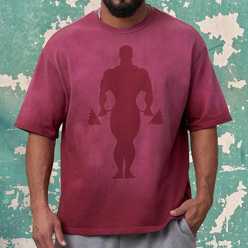Weightlifting Graphic Washed Short Sleeve Tee