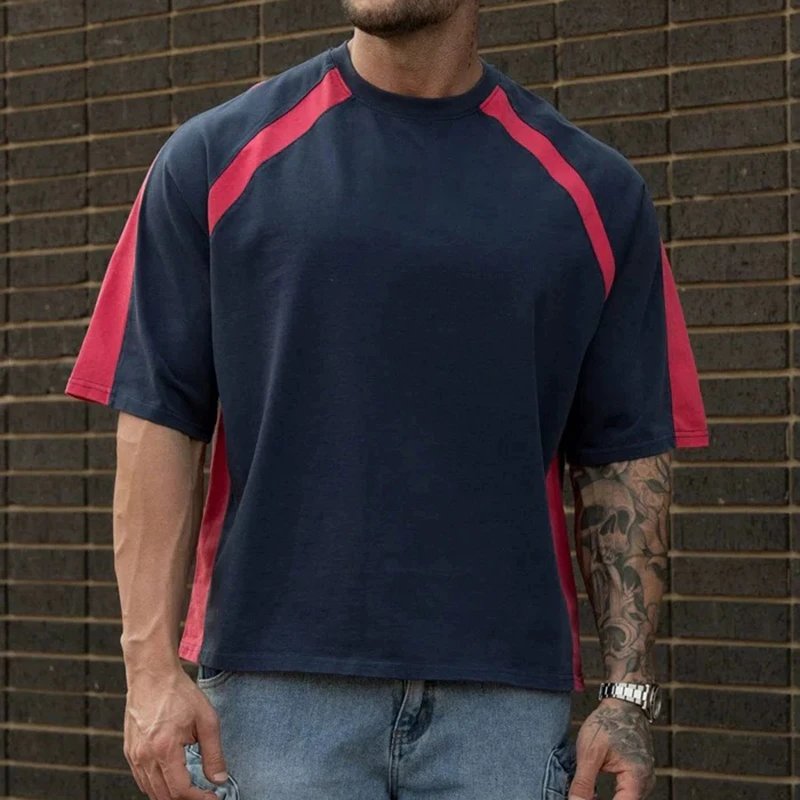 Camouflage Splicing Casual T-Shirt photo 7