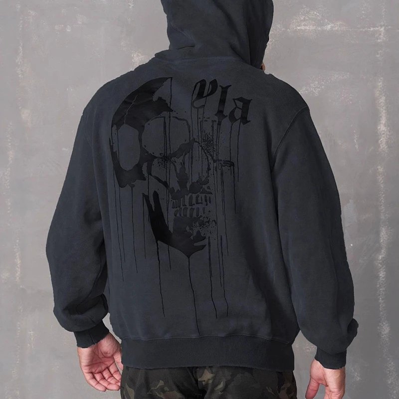 Skeleton Print Hoodie photo 3