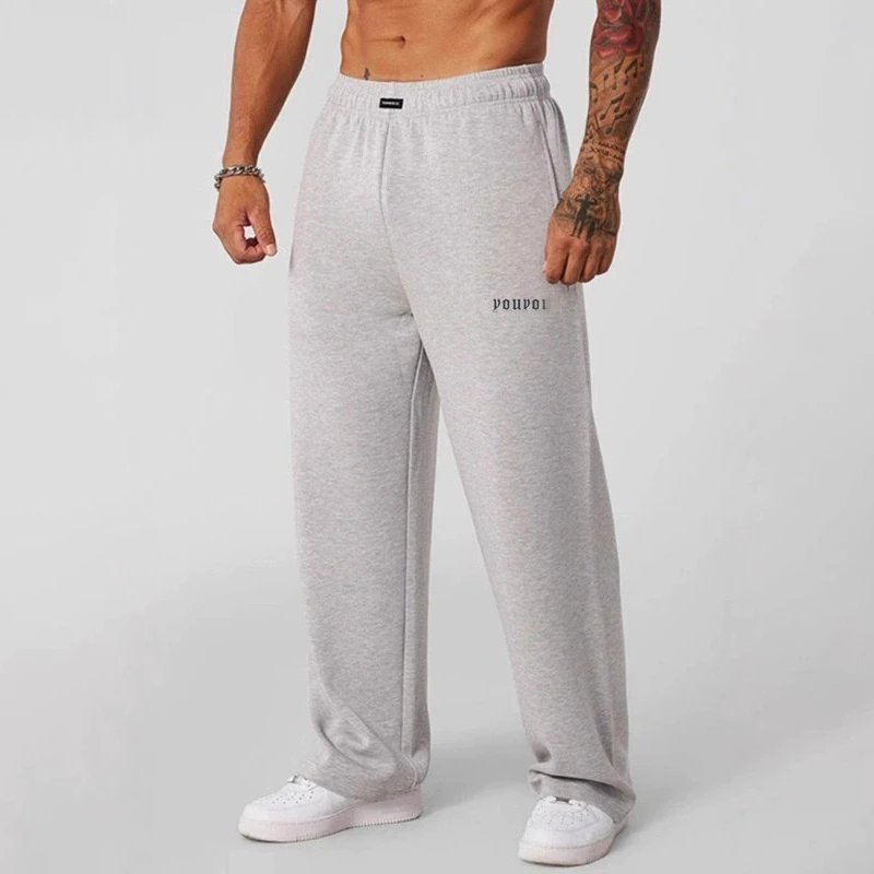 Cotton loose fit fitness pants for autumn and winter