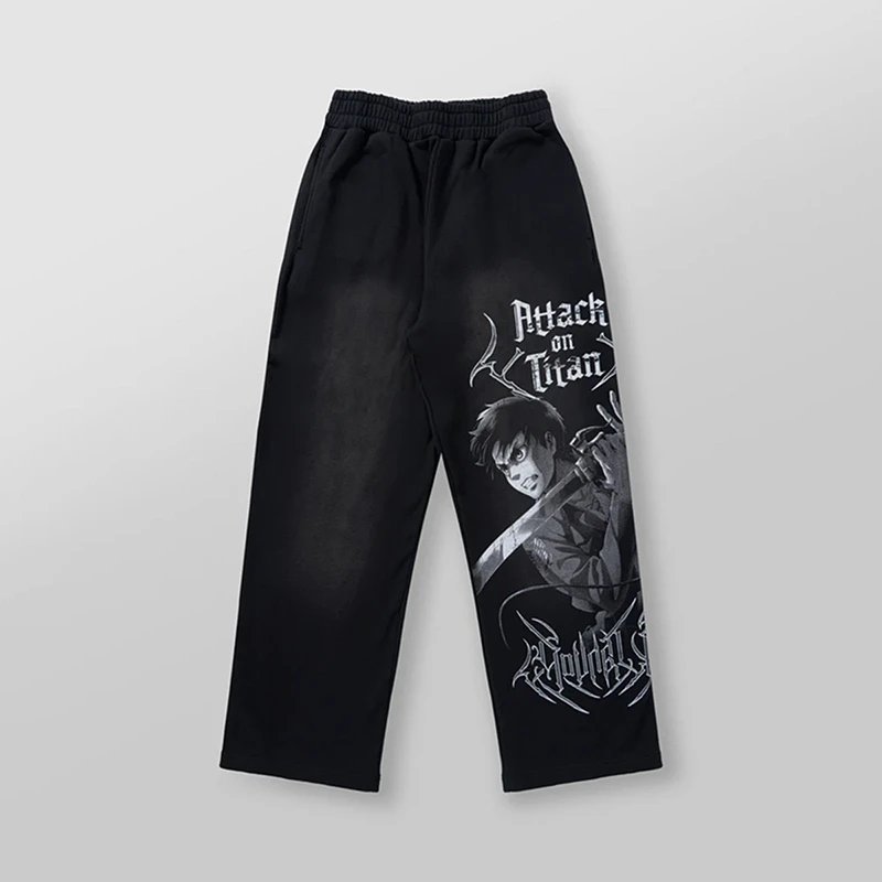 Giant Joint Printed Straight Leg Pants