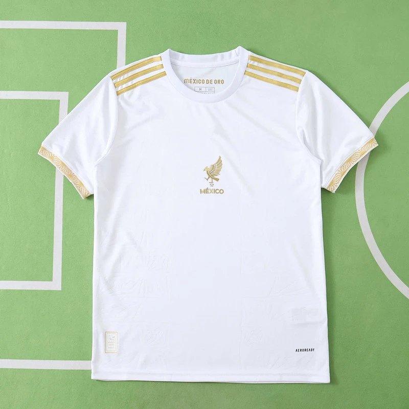 2526 Mexico White Training Jersey Thai Version (Please note customization info in order remarks; messages are not counted)