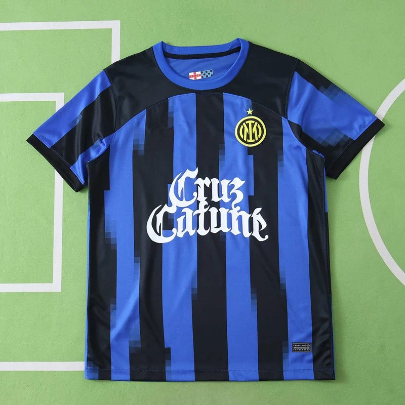2324 Inter Milan Home Thai Version Special Ad (For customized info, please leave a note when placing order, messages won't count)