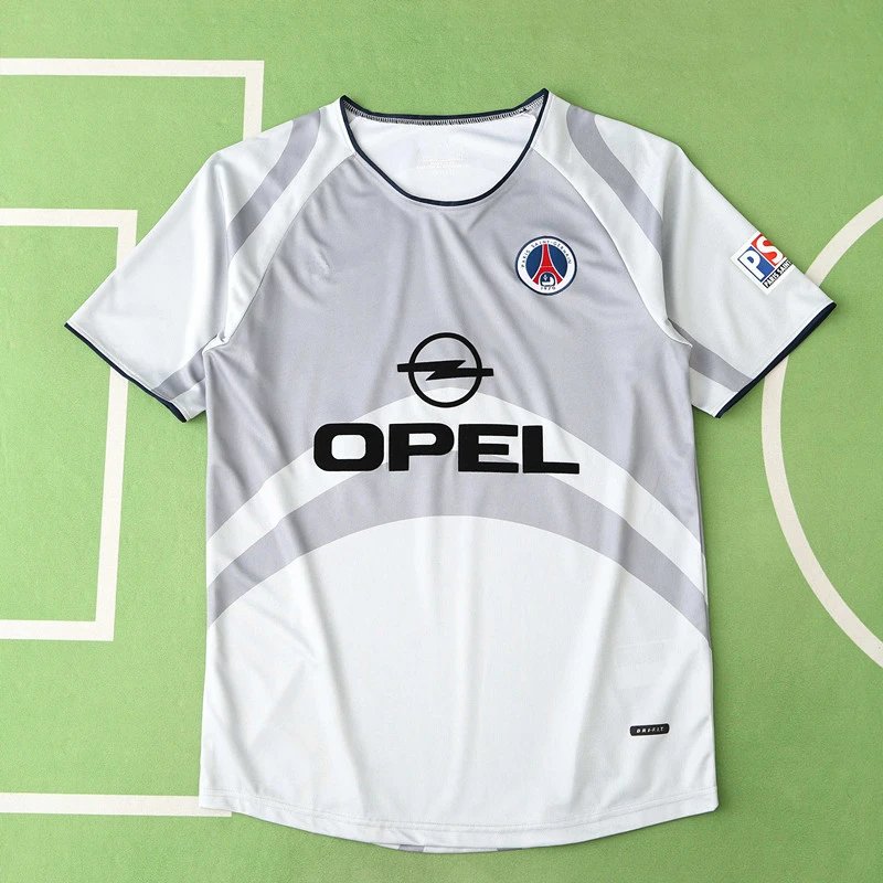 2001 Paris Away Grey Thai Version (For customization info, please leave a note when placing order; messages will not be counted)