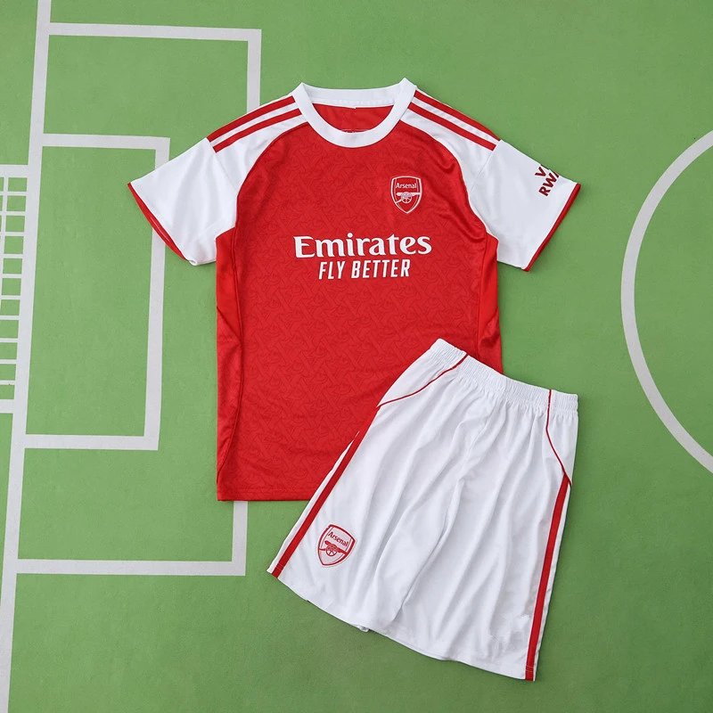 2526 Arsenal Home Kids Kit (Please note customization info in your order; messages will not be accepted)