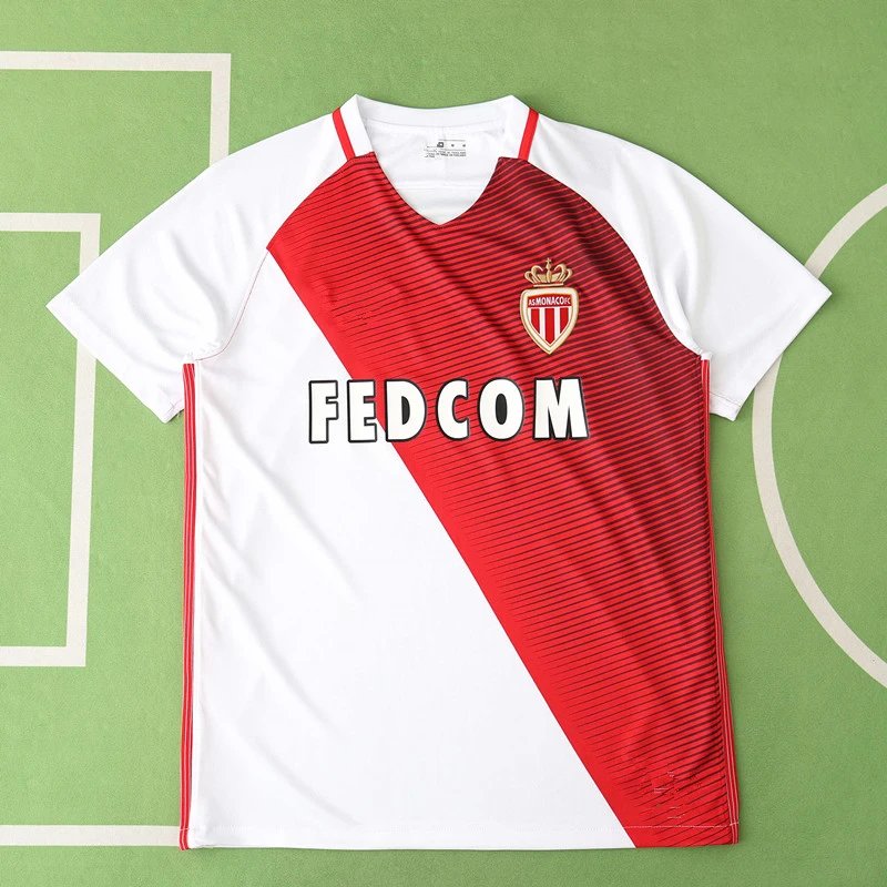1617 Monaco Home Thai Version Champions League (For custom info, please note it when placing order; messages not accepted)