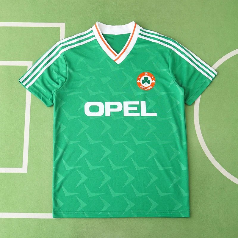 1990 Ireland Home Version (Please note customization info when placing order; messages are not counted)