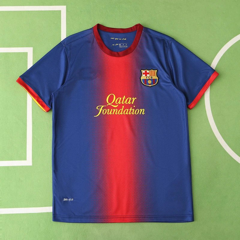 1213 Barcelona Home Jersey Thai Version (Please note customization details when placing order; messages are not accepted)