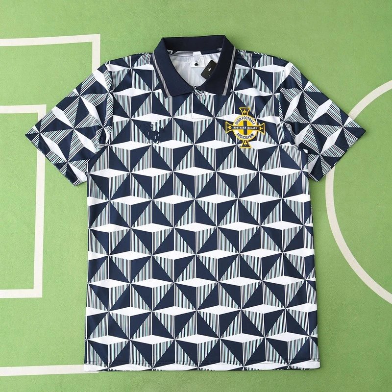 9093 Northern Ireland Away Blue Thai Version (Please note customization info when placing order, messages are not counted)
