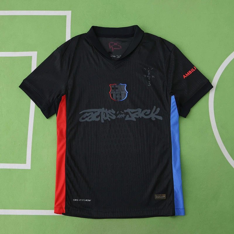 24/25 Barcelona Away Travis Collaboration Authentic (Please note customization details when placing order; messages are not accepted.)