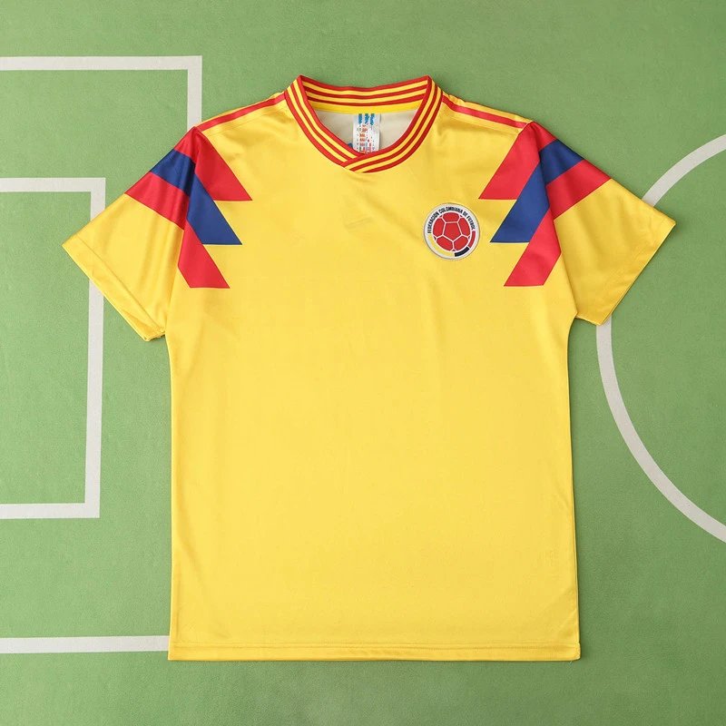 1990 Colombia Home Fan Version (Please leave customization details in order notes; messages will not be counted)