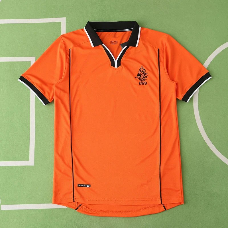 1998 Netherlands Home Authentic Replica Jersey (Customization info must be noted in order, messages not accepted)