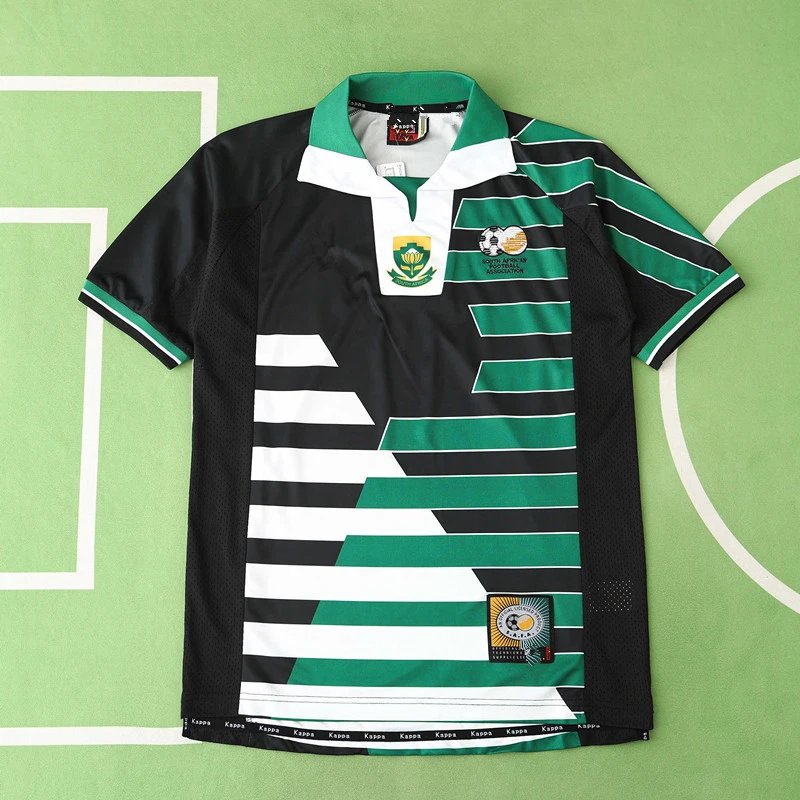 1998 South Africa Home Green and Black Thai Version (Please note customization info when ordering, messages not counted)