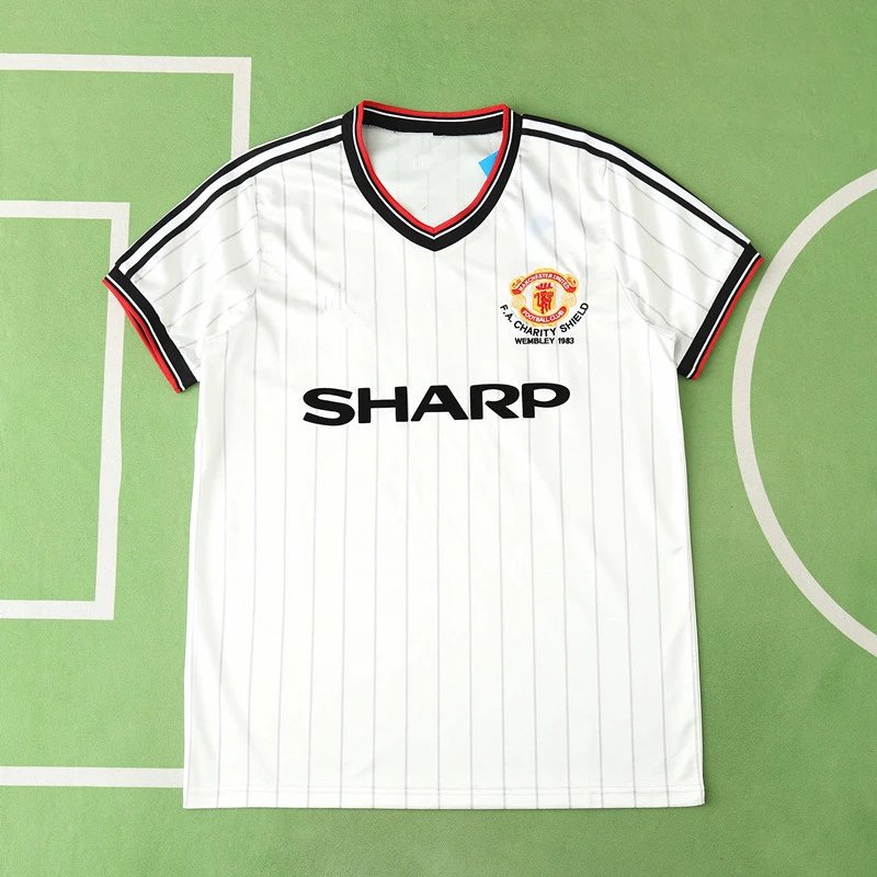 1983 Manchester United Away White Thailand Version (Please note customization info when placing order; messages are not counted)