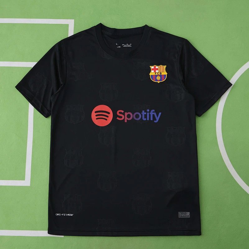 2526 Barcelona Black Color Standard Thai Edition (please note customization information when placing the order, messages are not included)