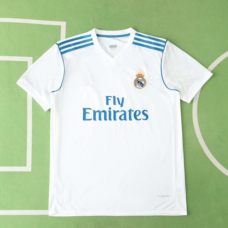 1718 Real Madrid Home Jersey Thai Version (Customization info must be noted at checkout; messages on chat do not count)