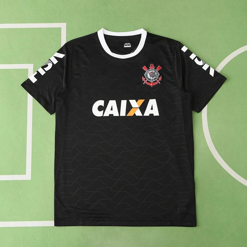 1213 Corinthians Away Black Thai Version (Please note customization info when placing order; messages are not counted)