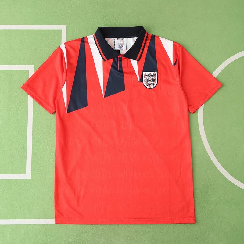 1992 England Away Red Thai Version (Please note customization info in order remarks; messages are not counted)