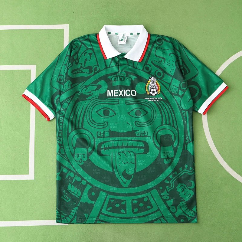 1998 Mexico Home Replica Jersey (Please leave customization details in order notes, messages will not be counted)