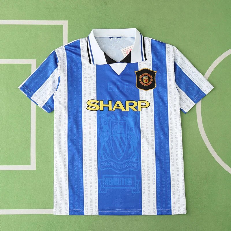9496 Manchester United Away Blue Thai Version (Please note customization info in order remarks, messages are not counted)