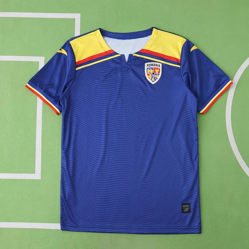 2526 Romania Away Blue Thai Version (Please note customization info when placing order; messages will not be counted)
