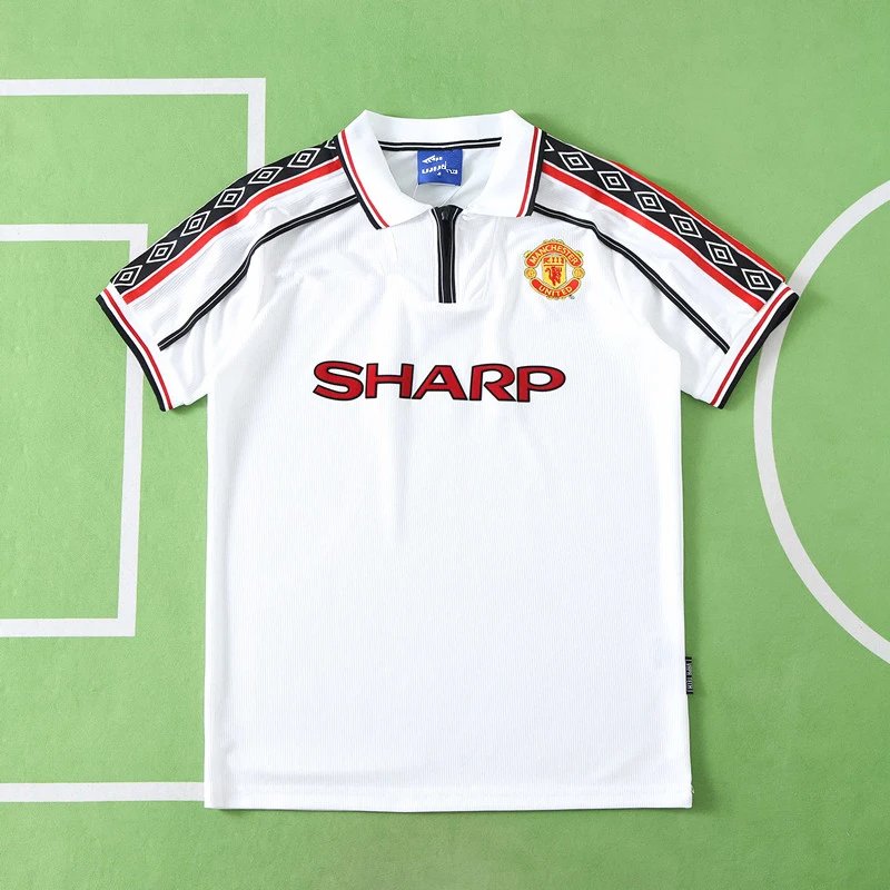 1998 Manchester United Away White Thai Version (Please note customization info when placing order, messages are not counted)