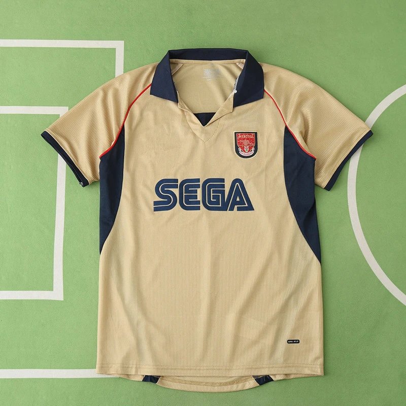 0102 Arsenal Away Yellow Thai Version (Please note customization info when placing order, messages are not counted)