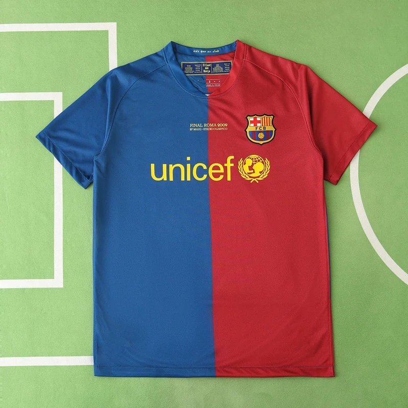 0809 Barcelona Home Thai Version (Please note customization info in order remarks when placing an order; messages are not counted)